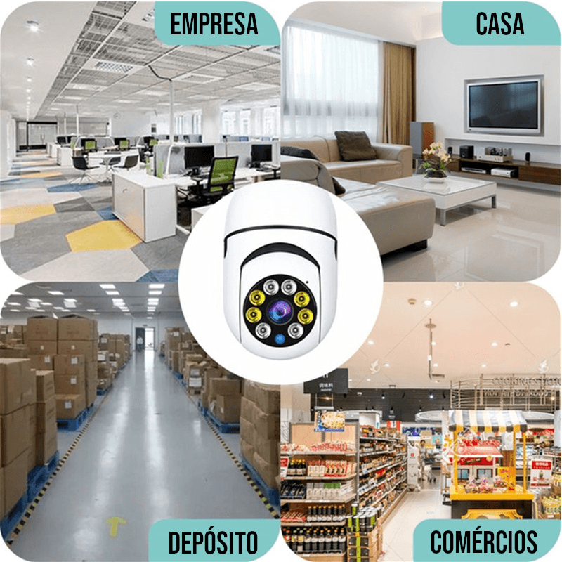 Câmera de Segurança Inteligente WI-FI 360º - ORIGINAL VisionPro™ - Últimas unidades 40% OFF