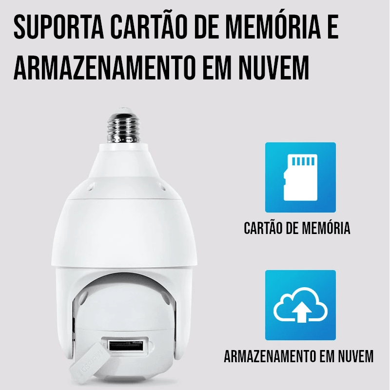 Câmera de Segurança Inteligente WI-FI 360º - ORIGINAL VisionPro™ - Últimas unidades 40% OFF